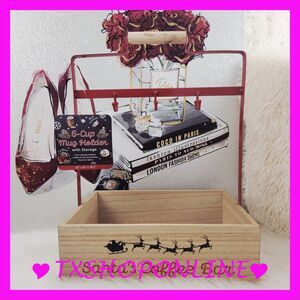 💗🎄Red Christmas Santa's Coffee Bar Mug Holder with 6 Hanging Hooks 🎄💗